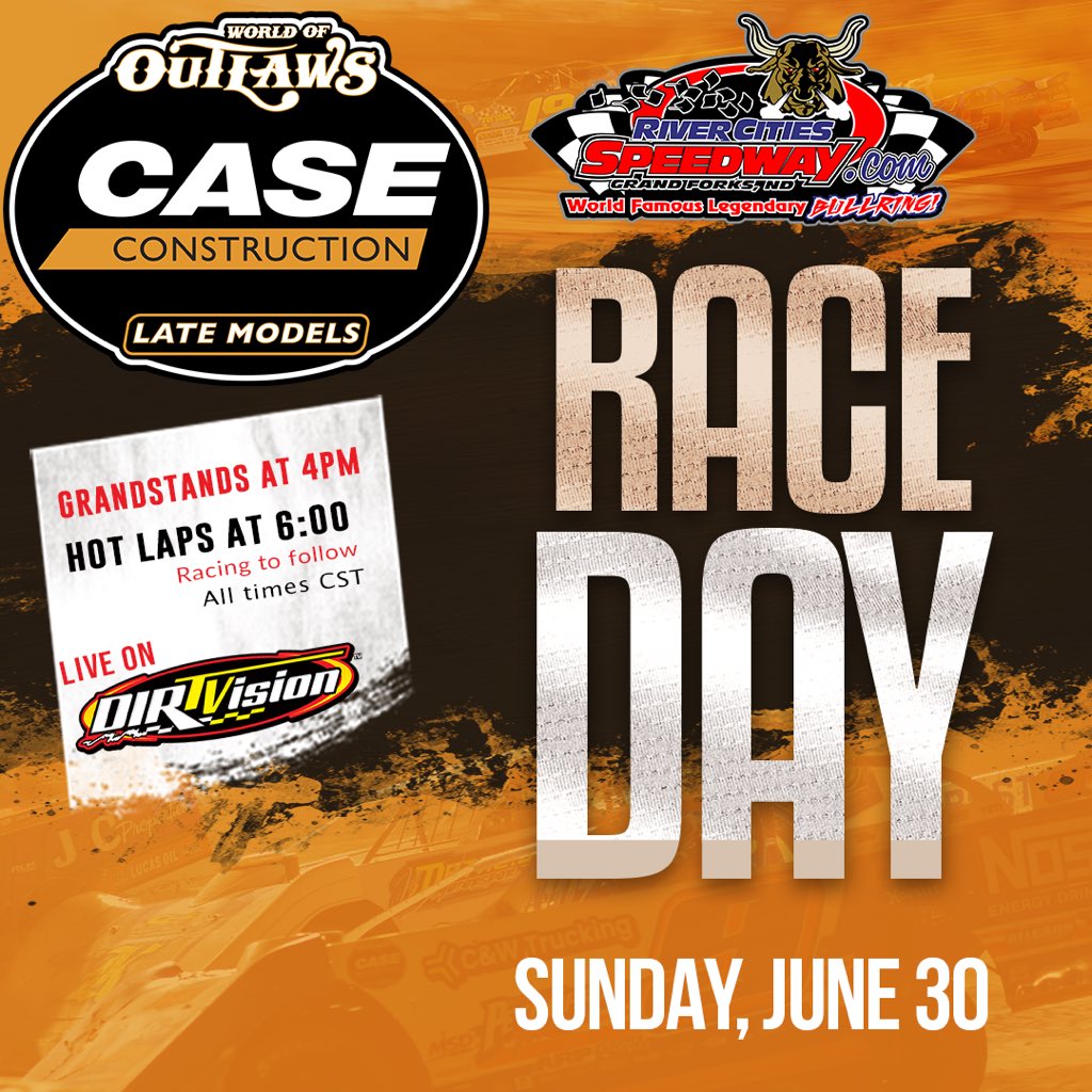 World of Outlaws Late Models (@woolatemodels) on Twitter photo ππππ πππ!
The June portion of the Heartland Grand Tour comes to a close tonight with action from <a href="/RiverCitiesND/">River Cities Speedway</a> for $12,000-to-win!
πGrand Forks, ND
πΊ@DIRTVision
β±οΈ<a href="/MyRacePass/">MyRacePass</a> ππππ πππ!
The June portion of the Heartland Grand Tour comes to a close tonight with action from <a href="/RiverCitiesND/">River Cities Speedway</a> for $12,000-to-win!
πGrand Forks, ND
πΊ@DIRTVision
β±οΈ<a href="/MyRacePass/">MyRacePass</a>