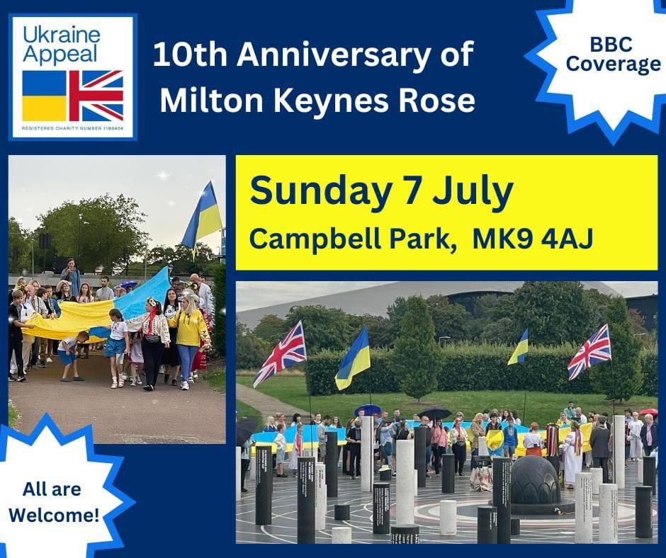 Ukraine Appeal Charity (@ukraineappeal22) on Twitter photo 🇬🇧 <a href="/UkraineAppeal22/">Ukraine Appeal Charity</a> supports Milton Keynes cultural heritage <a href="/TheRoseMK/">Milton Keynes Rose Trust</a> We are proud to take part in celebrations of the 10th Anniversary of the Milton Keynes Rose.💗
Please come along to see what a special present 🎁we created for the 10th Anniversary. Let the Rose blossom!🏵️ 🇬🇧 <a href="/UkraineAppeal22/">Ukraine Appeal Charity</a> supports Milton Keynes cultural heritage <a href="/TheRoseMK/">Milton Keynes Rose Trust</a> We are proud to take part in celebrations of the 10th Anniversary of the Milton Keynes Rose.💗
Please come along to see what a special present 🎁we created for the 10th Anniversary. Let the Rose blossom!🏵️