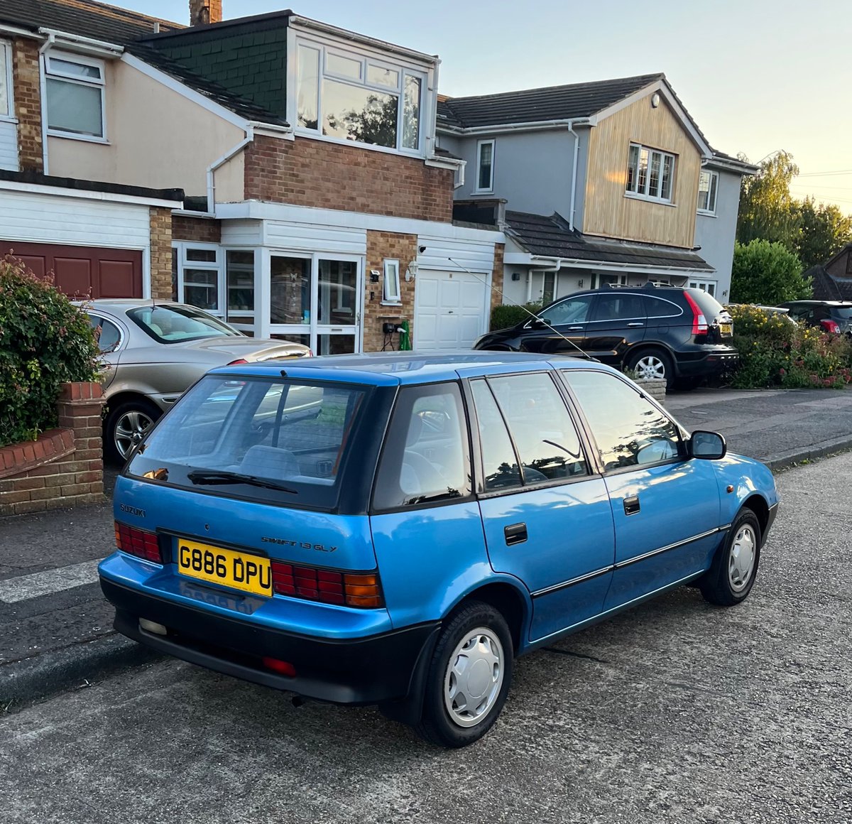 Immaculate example of a very early MK2 Suzuki Swift spotted last week: