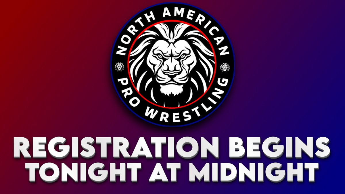 NorthAmericanPW's tweet photo. TONIGHT.

At midnight (12:00 am/ET) registration for NAPW will be open. Look for the registration link here and on our Discord. #NAPW https://t.co/qNt9Muskdq