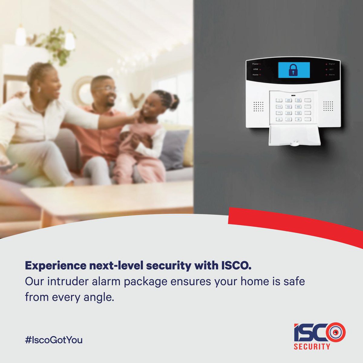 iscosecurity's tweet photo. Experience next-level security with ISCO.
Our intruder alarm package ensures your home is safe from every angle.
#IscoGotYou https://t.co/3prt9jxxBA