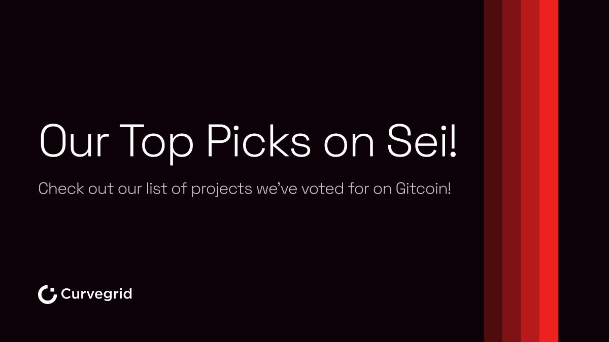 curvegridinc's tweet image. To our friends at @SeiNetwork, @BuildwithSei, and @Gitcoin:

Our team members have been participating in the #Sei creator funding round. Here are some of the projects they voted for! 🔴 💨

explorer.gitcoin.co/#/collections/…

Continue reading this thread to learn more!

👇