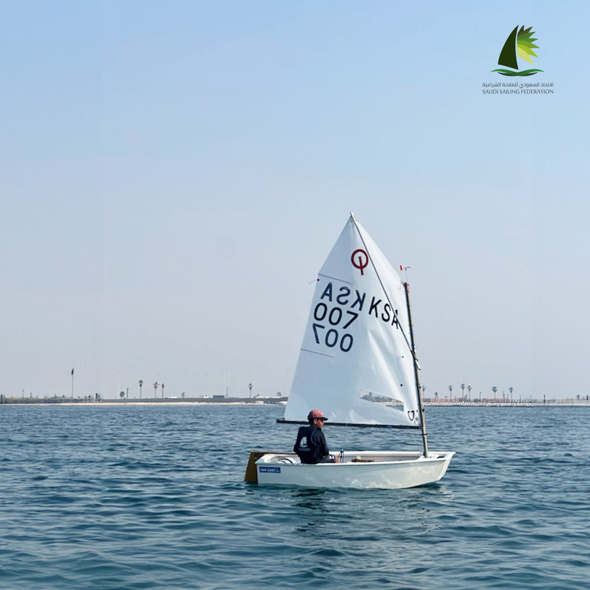 Sailsaudi's tweet photo. نهنئ اللاعب أحمد الشمري على مشاركته وتمثيله للمنتخب السعودي في بطولة البارح في البحرين ، ونبارك له فوزه خلال البطولة لفئة اوبتمست جونيور ⛵
#الاتحاد_السعودي_للملاحة_الشراعية #الابحار
#sailsaudi
#Sailing https://t.co/mt3HVj2sap