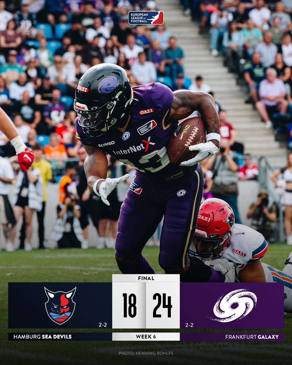 ELF_Official's tweet photo. After a great effort by both sides, the Galaxy win the game against the Hamburg Sea Devils ๐๐
๐บ Re-watch #HSDatFGY with the ELF Game Pass. https://t.co/o6K3paPZal https://t.co/oyxMC1cKTJ