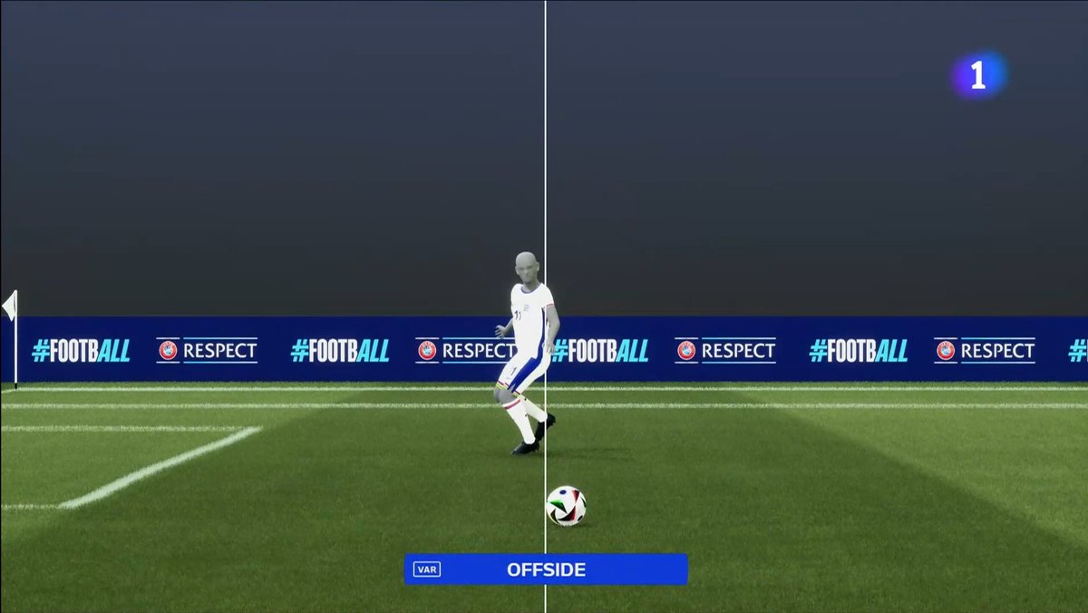 MrAsubio's tweet image. #ENG #SVK

⚽️ Gol anulado a Foden por offside al estar por delante del balón en el momento de la asistencia de Trippier.

📌 ES FUERA DE JUEGO.

🚩:❌️
📺:✅️