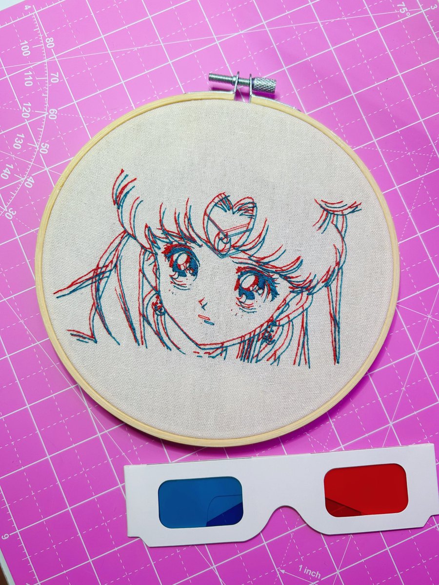 traceyfanclub's tweet photo. happy birthday sailor moon!!!!! here are some of my usagi embroidery pieces https://t.co/aBMSgBEMbA