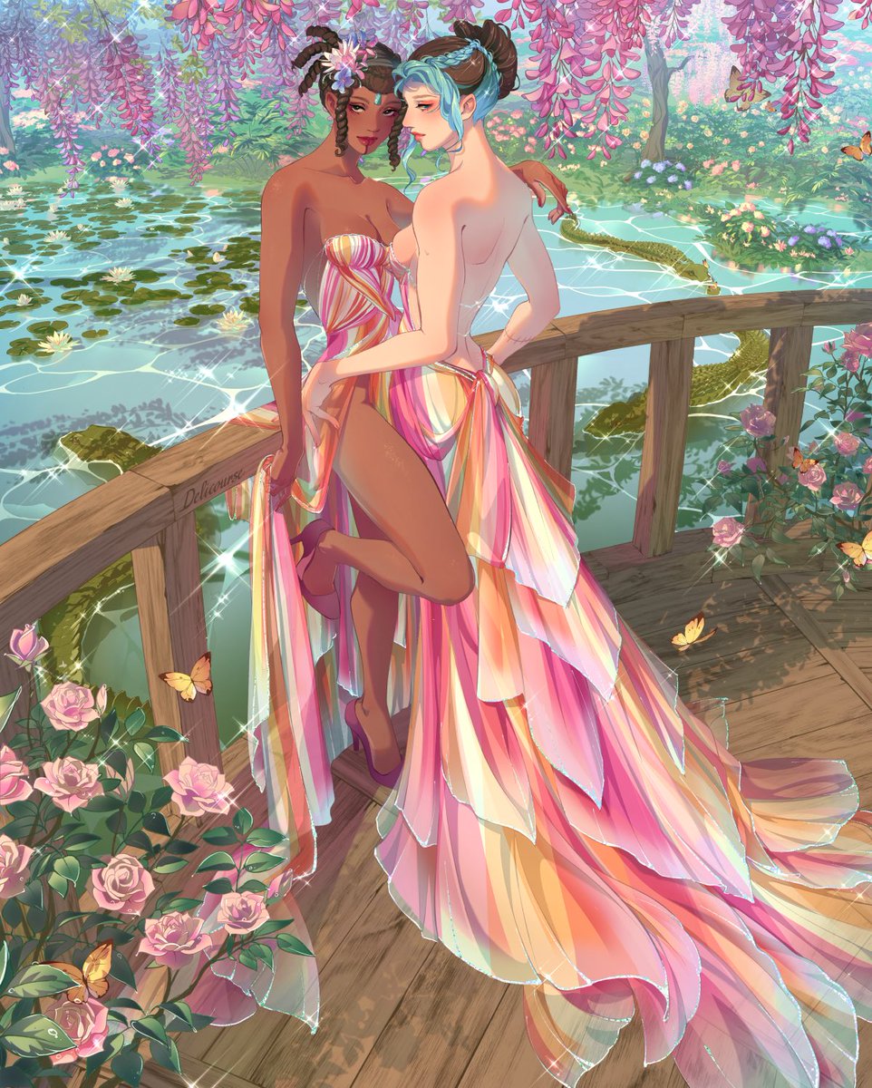delicourseart's tweet image. 🩷🌸Lesbian Pride🌼🩷