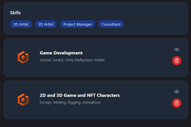 @bitcoins_son <a href="/blockjobs_app/">Blockjobs</a> Now just give me gamedev as a skill I can get tagged in. Glad, I supported early so I can put down the skills of me and my friend. #Gamedev. #Web3 
Now just give me gamedev as a skill I can get tagged in.