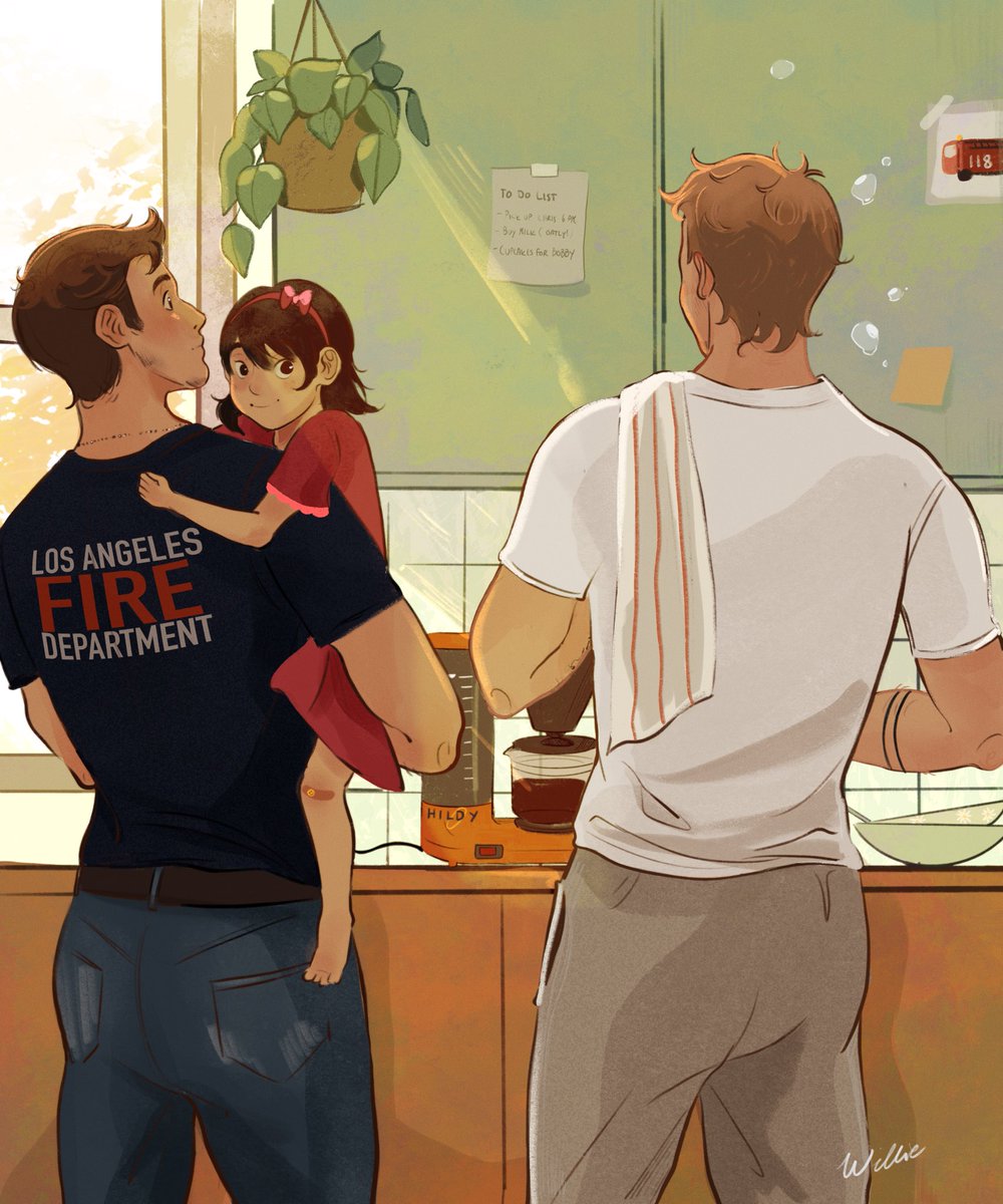 wilmathelemon's tweet image. Buddie babysitting Jee-Yun&amp;lt;3

#buddie #911onABC