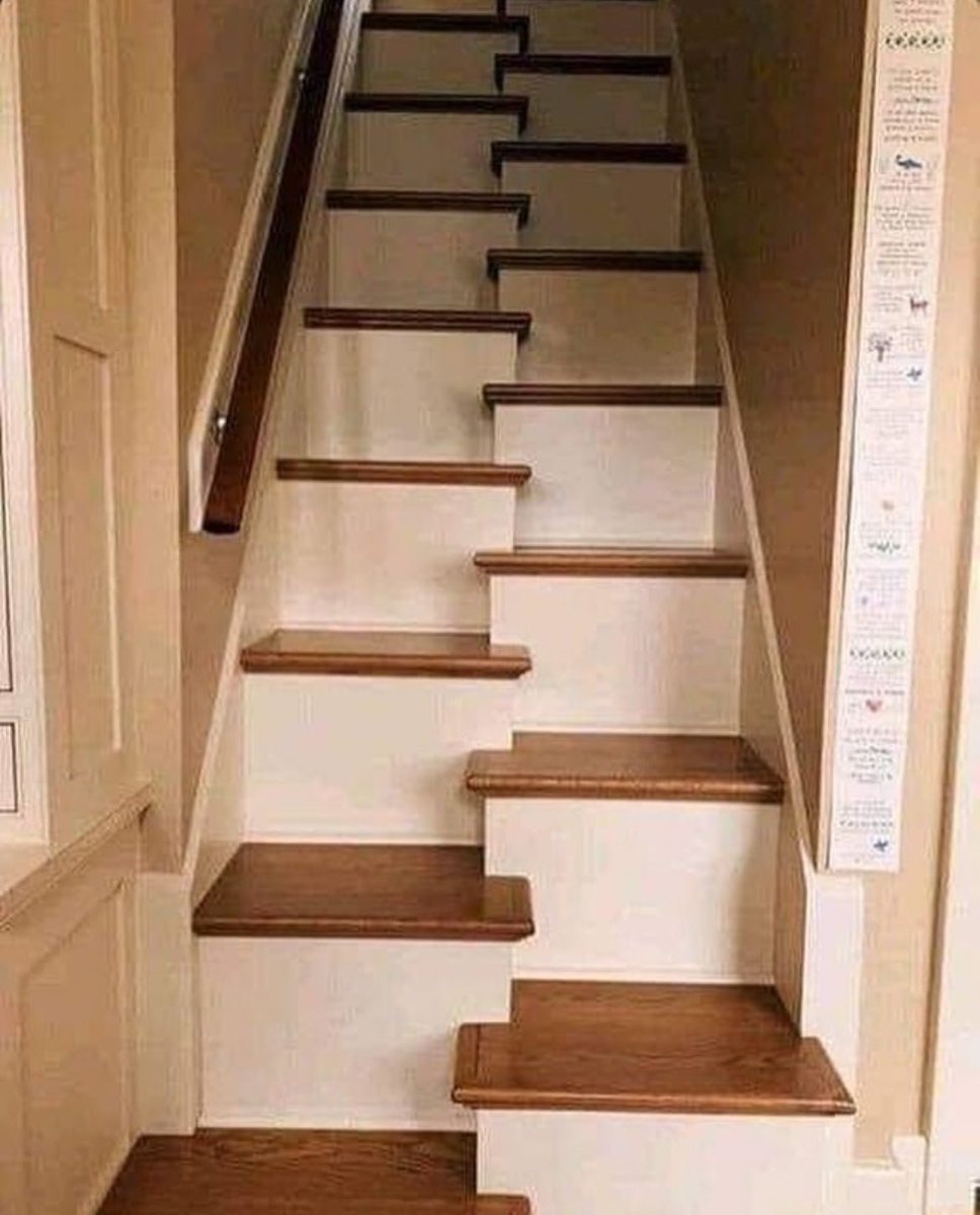 These are called Witches' Stairs. It is believed that the design was thought to confuse or trap witches, preventing them from easily climbing the stairs due to the staggered pattern.

Unlike traditional stairs with a regular series of steps, witches stairs alternate, with each