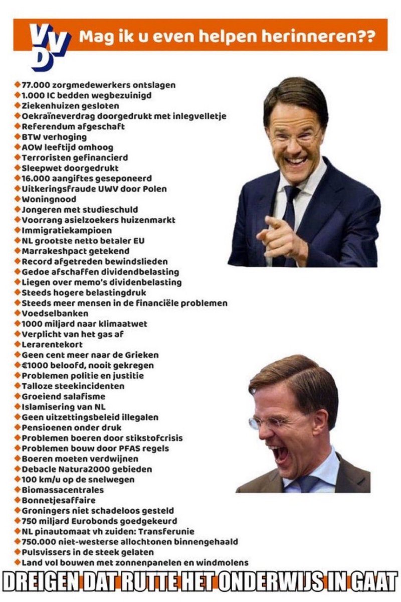 i4djaw's tweet photo. @MinPres en dan nog zeggen dat je het met het grootste plezier gedaan hebt, dat is het ergste....Ik hoop echt dat Karma bestaat.... https://t.co/jw8CHFso9L