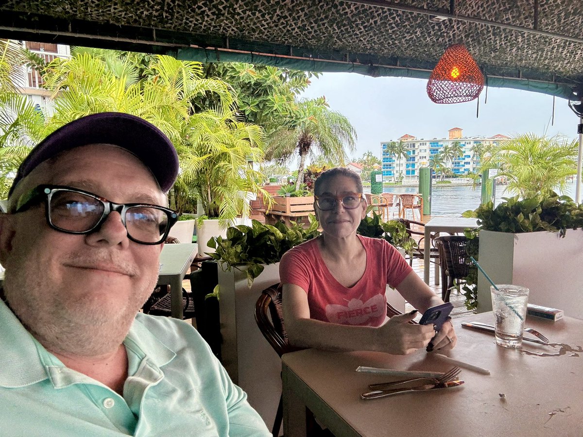 Brunch with the wife on the water even though it’s a rainy day. Water is life! Food is life…Love is life!!!