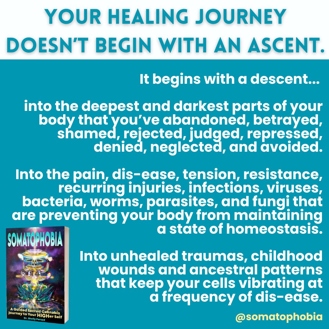 DrShellyPersad's tweet image. Ready to begin the descent from your head to your womb where you will meet and awaken your inner healer, Shakti (feeling presence)?

Available on Amazon: bit.ly/somatophobia

#somatichealing #somaticpractice #bodyawarenes #somaticyoga #somaticrelease #somaticbreathwork