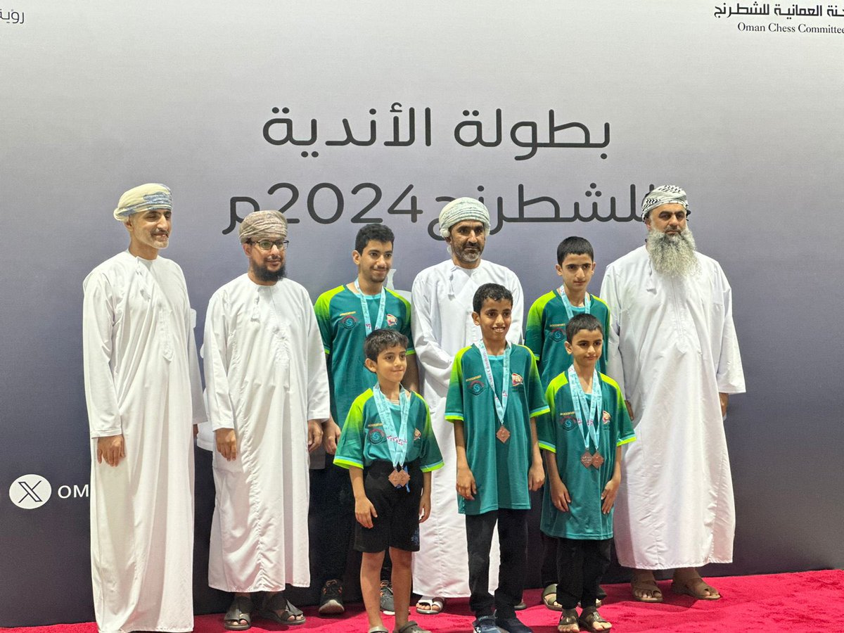 تمكن فريق نادي قريات من تحقيق المركز الثالث في بطولة الانديه للشطرنج للفئات العمريه لموسم 2024 م.