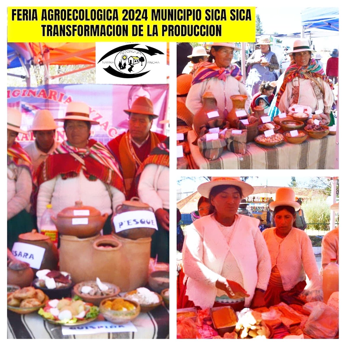 Recuperando y valorando la gastronomía andina, exquisitos platillos a base de la producción del Altiplano."Alimentos saludables" Municipio Sica Sica.
#asociacionnayrapacha