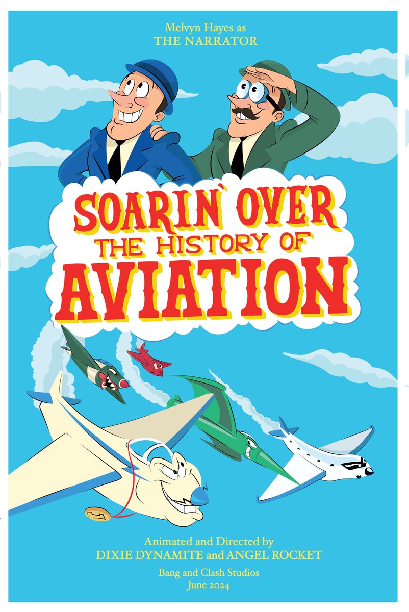 Tiredrobot2's tweet photo. Coming soon!
“Soarin’ Over the History Of Aviation” is a short film directed and completely animated by both myself and my twin, @rocky_robot. This was our final major project for College, we will be posting it soon, stay tuned! #2d #animation #handdrawn #traditional #student https://t.co/S0iWu5bN7o