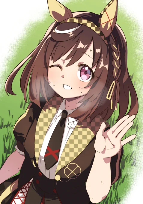 おはブエナビスタ!! とうとうウマ娘化されましたね! スぺちゃんの子供だし来年センター張ってるかも? #ウマ娘