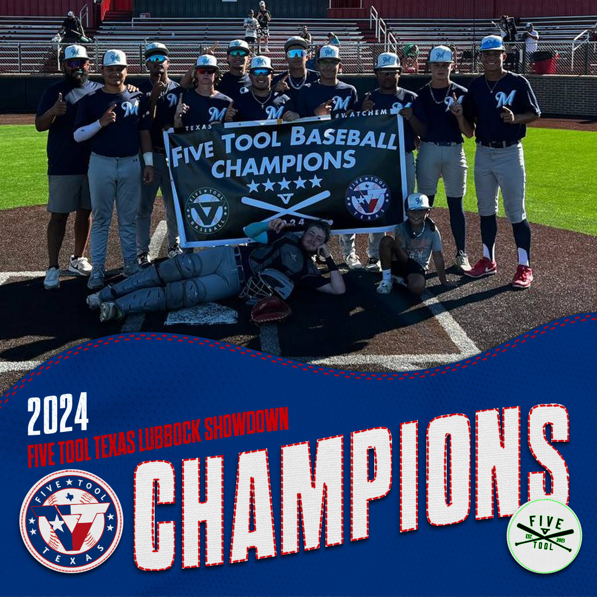 🏆CHAMPIONS🏆

Congrats to <a href="/MBA_Baseball/">Midland Baseball Academy</a> 16U Mancha on winning the 16U <a href="/FiveTool/">Five Tool Baseball</a> Texas Lubbock Showdown!

#WatchEm