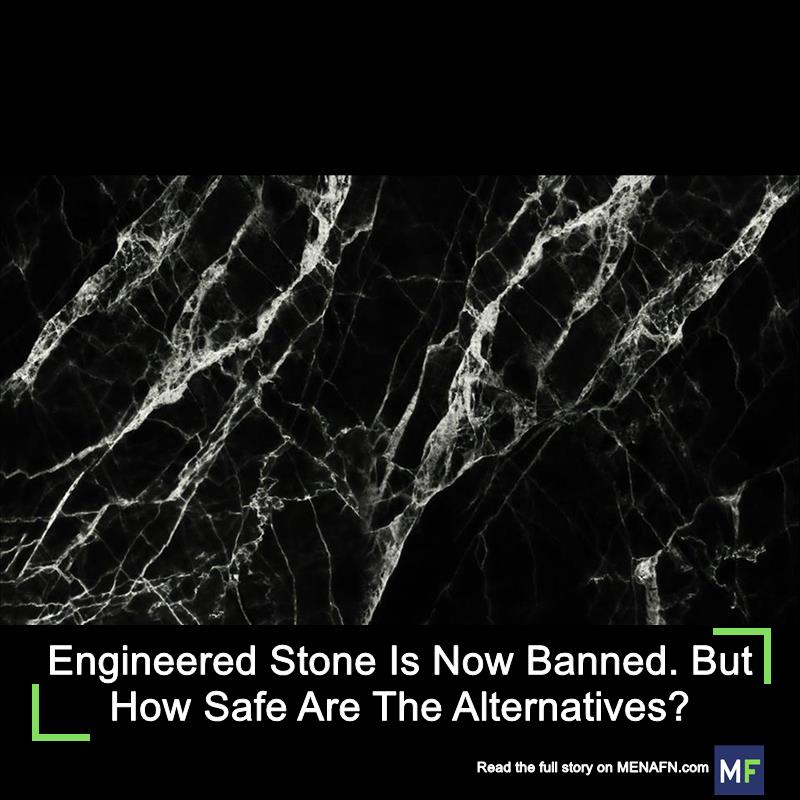 MENAFN's tweet image. Engineered Stone Is Now Banned. But How Safe Are The Alternatives? #Engineered #Stone #Banned. #Safe #Alternatives? #Vaccines #Pills #Doctor #Hospital #Pandemic dlvr.it/T8zvkZ