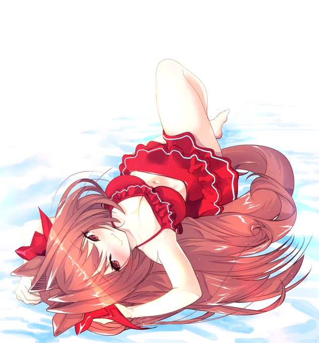 今日は水着ダイワスカーレットちゃんです! いかがでしょうか #ウマ娘プリティーダービー