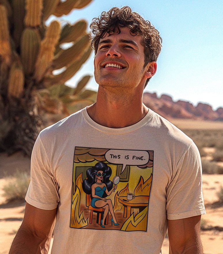 It’s gonna be a hot summer HUNTY!!!

Is she ready?!! 🔥 

#thisisfine #dragqueen 

huntees.com/collections/t-…