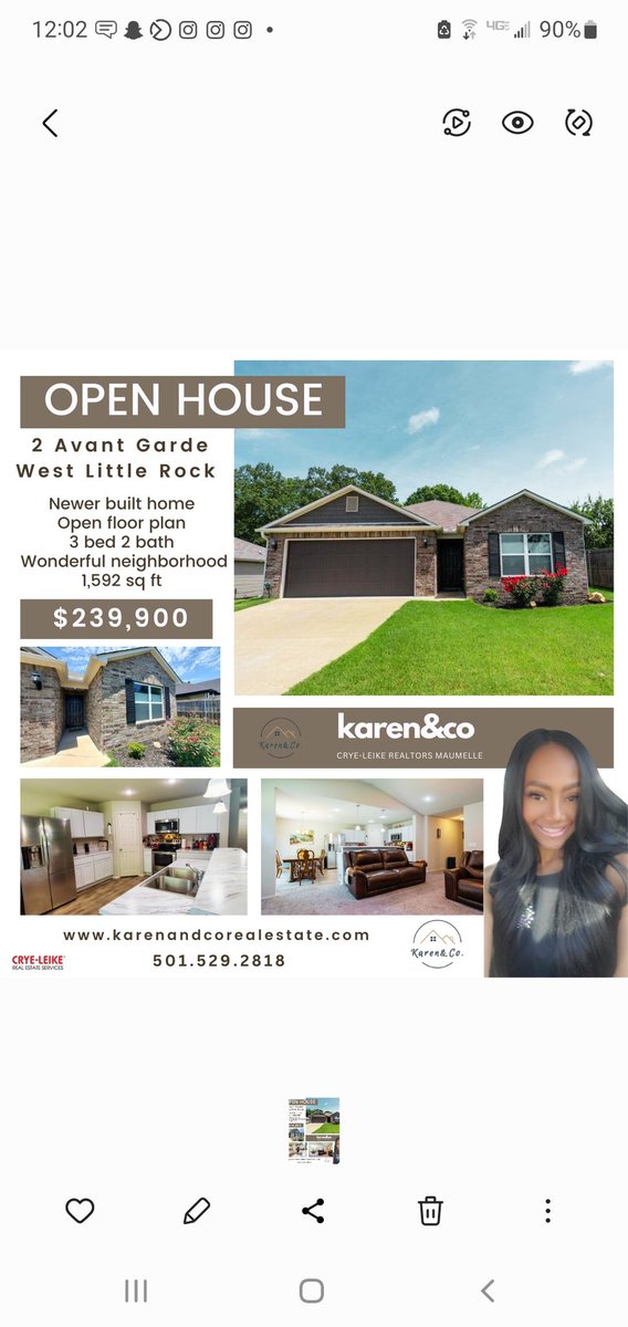 mizzkarenhayes's tweet photo. Open House TODAY at 2 Avant Garde in Wisteria in West Little Rock, AR!
3 bed 2 bath 1,600 sq foot! Built in 2021
#newlybuilt
#assistanceinclosingcost
$239,000 https://t.co/4HKKttnj9n