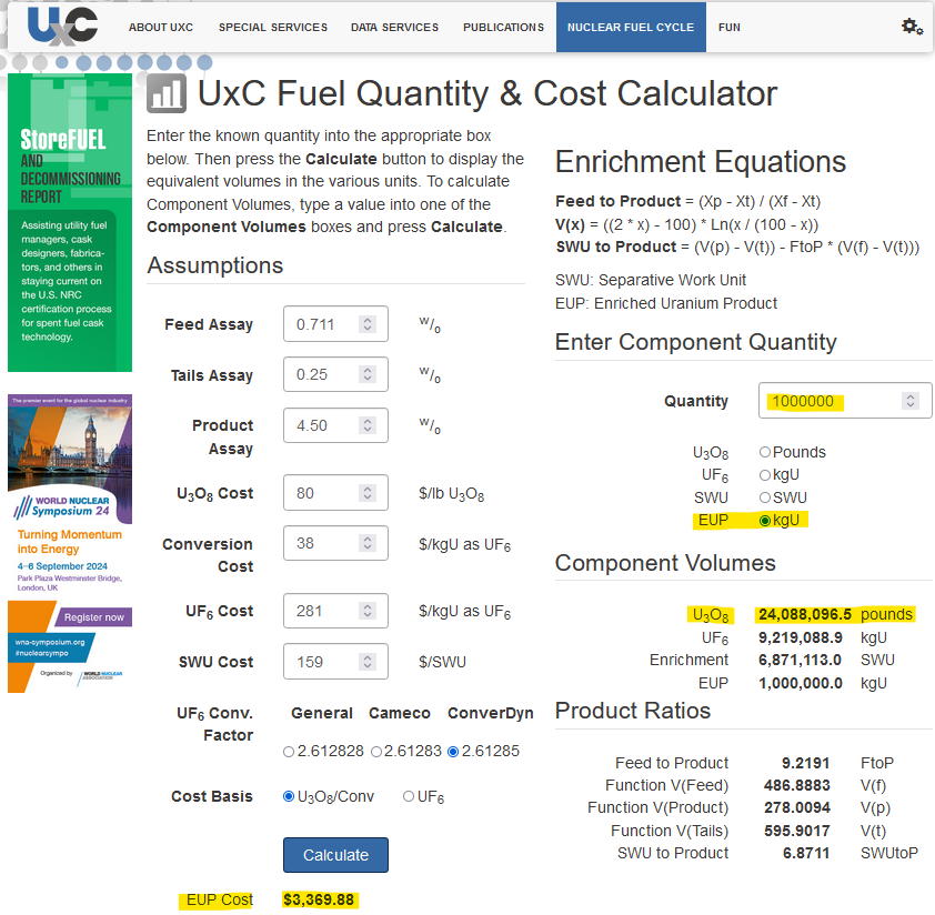 quakes99's tweet image. 🎇🎆😲ICYMI.. US Department of @ENERGY has issued a US$3.4 Billion Request for Proposals (RFP) for the purchase of Low-enriched #Uranium (LEU), the fuel used in the 94 operating US #Nuclear reactors.🛢️⚛️⚡️🇺🇸

I've done a deep dive into the RFP🧾🤿 so let me break it down for U:👇…