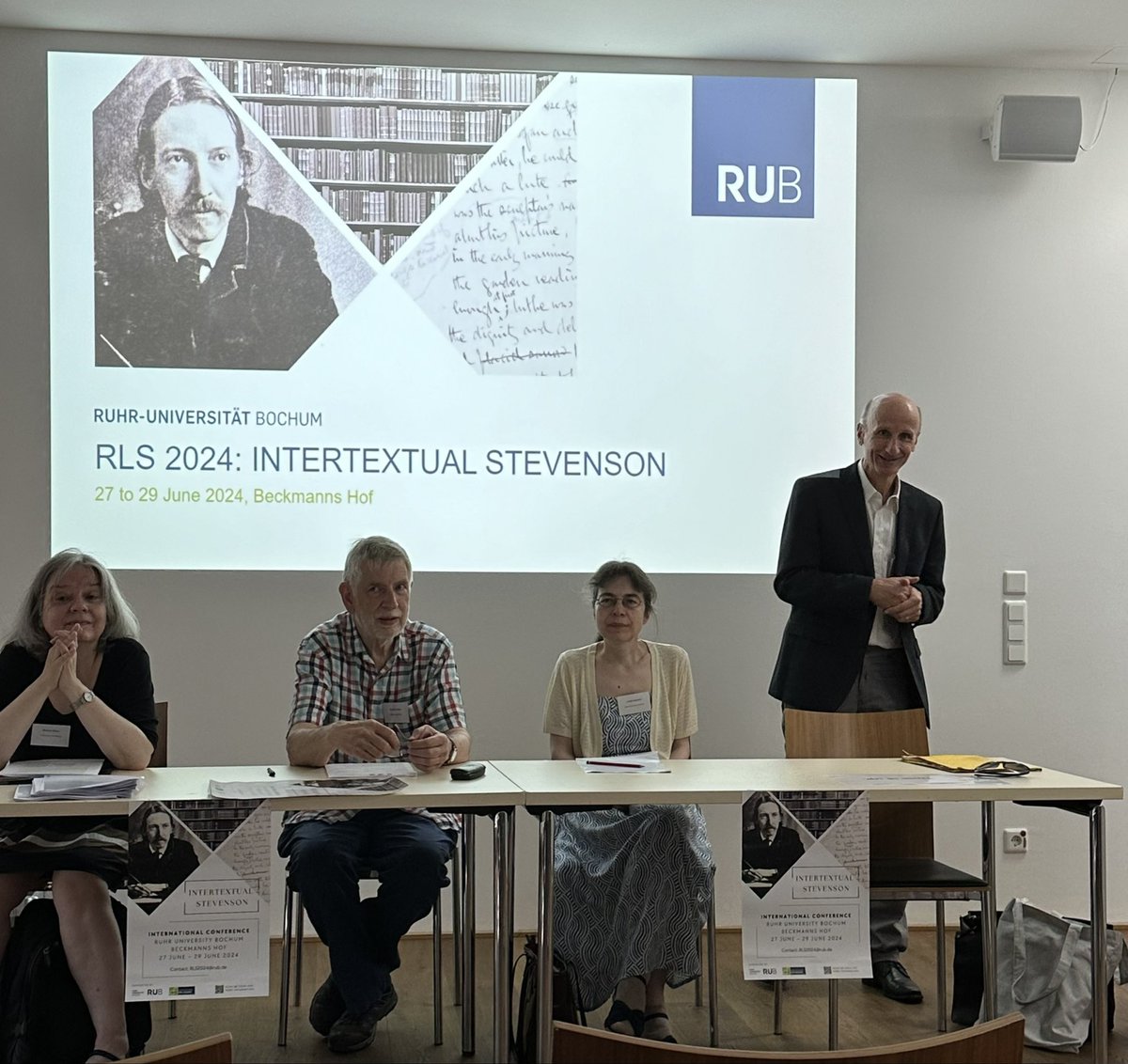 RLSte's tweet image. That was @RLS2024 at Ruhr University Bochum. Thank you all for a memorable conference and some great explorations of intertextual Stevenson