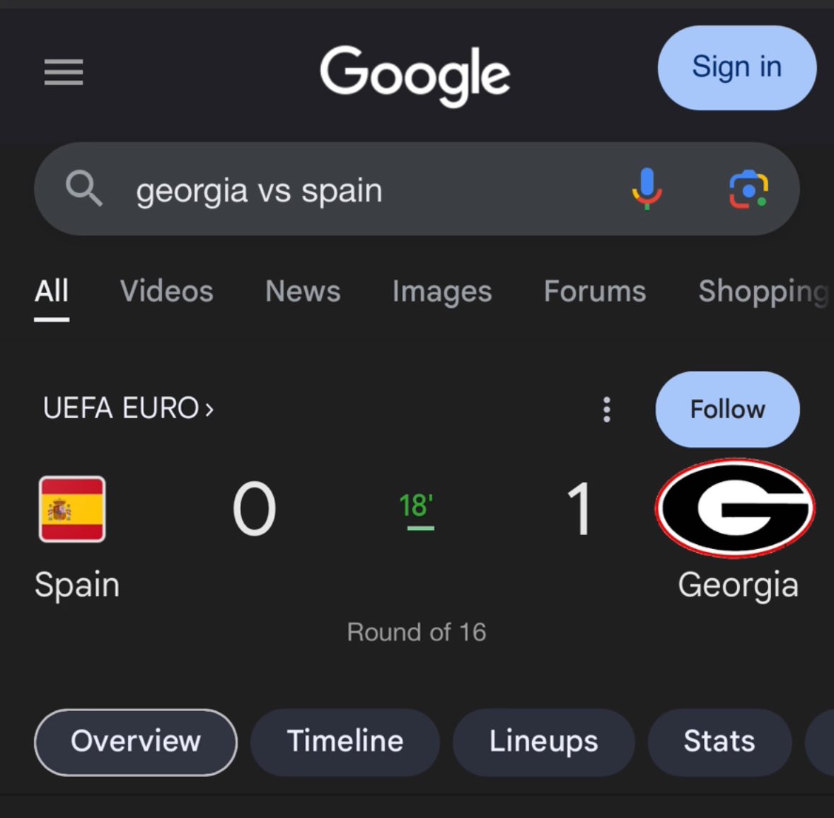 Man Georgia really can’t be stopped
