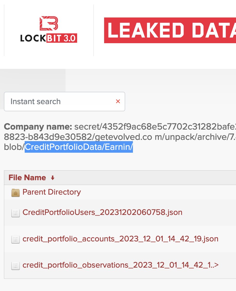 mikulaja's tweet photo. Apparently @earnin customer support is telling users concerned about the hack that it has "confirmed that no Earnin information of any Earnin user was leaked"

However, I can see in the data dump there does appear to be Earnin data (have not examined the files yet): https://t.co/brwwiRwn69