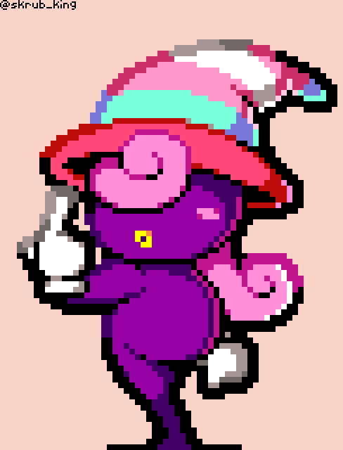 skrub_king's tweet photo. It was so awesome when Vivian came out to Paper Mario and he said "Trans rights wahoo!" (direct quote)
#ttyd #pixelart https://t.co/uMx11l5rbn