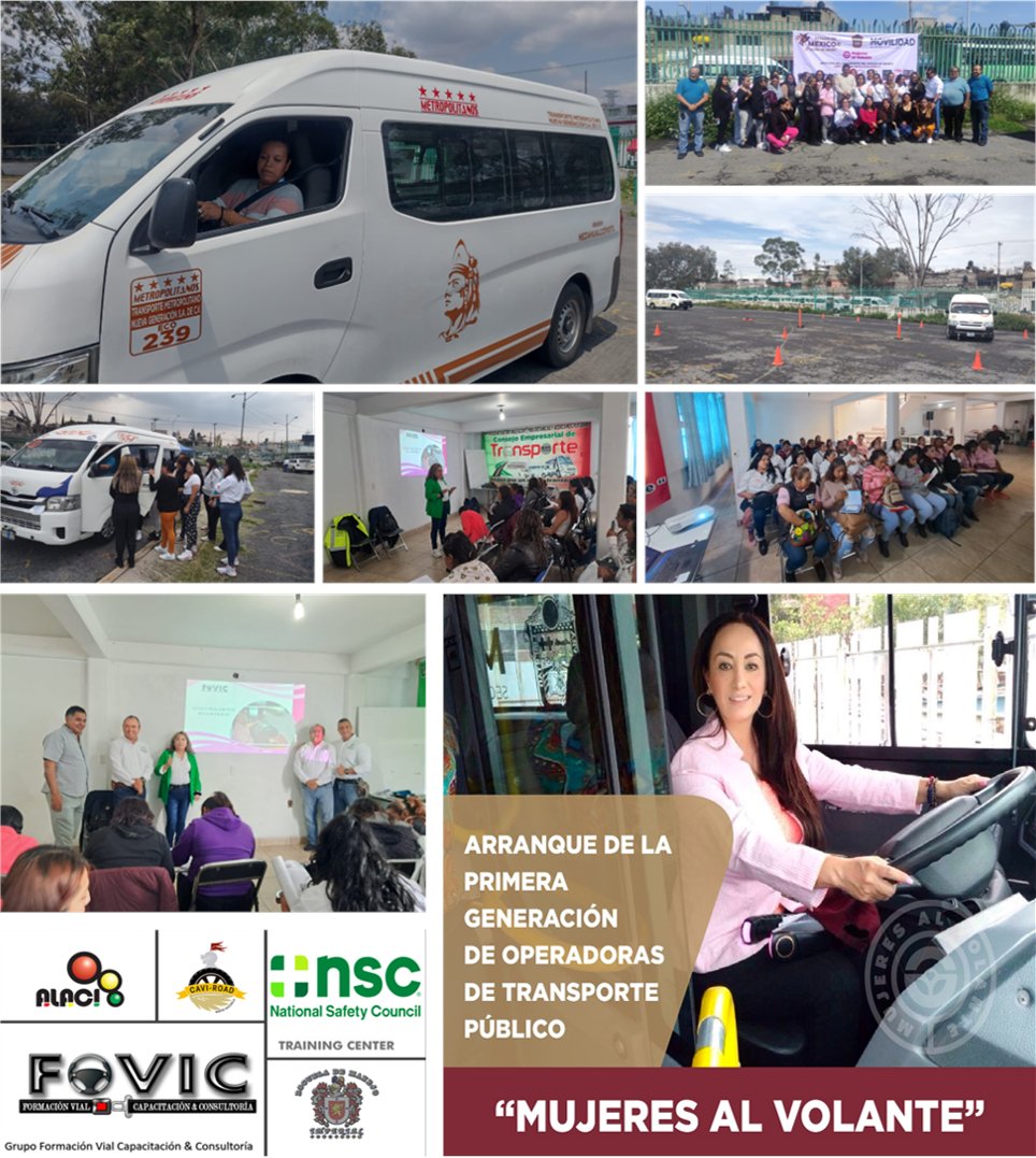 Concluimos esta primera semana de actividades del Programa Piloto Formación de Operadoras de Transporte Público del Estado de México. Como siempre agradecemos la confianza depositada en nosotros para dirigir este programa a las autoridades de movilidad del Estado de México.
