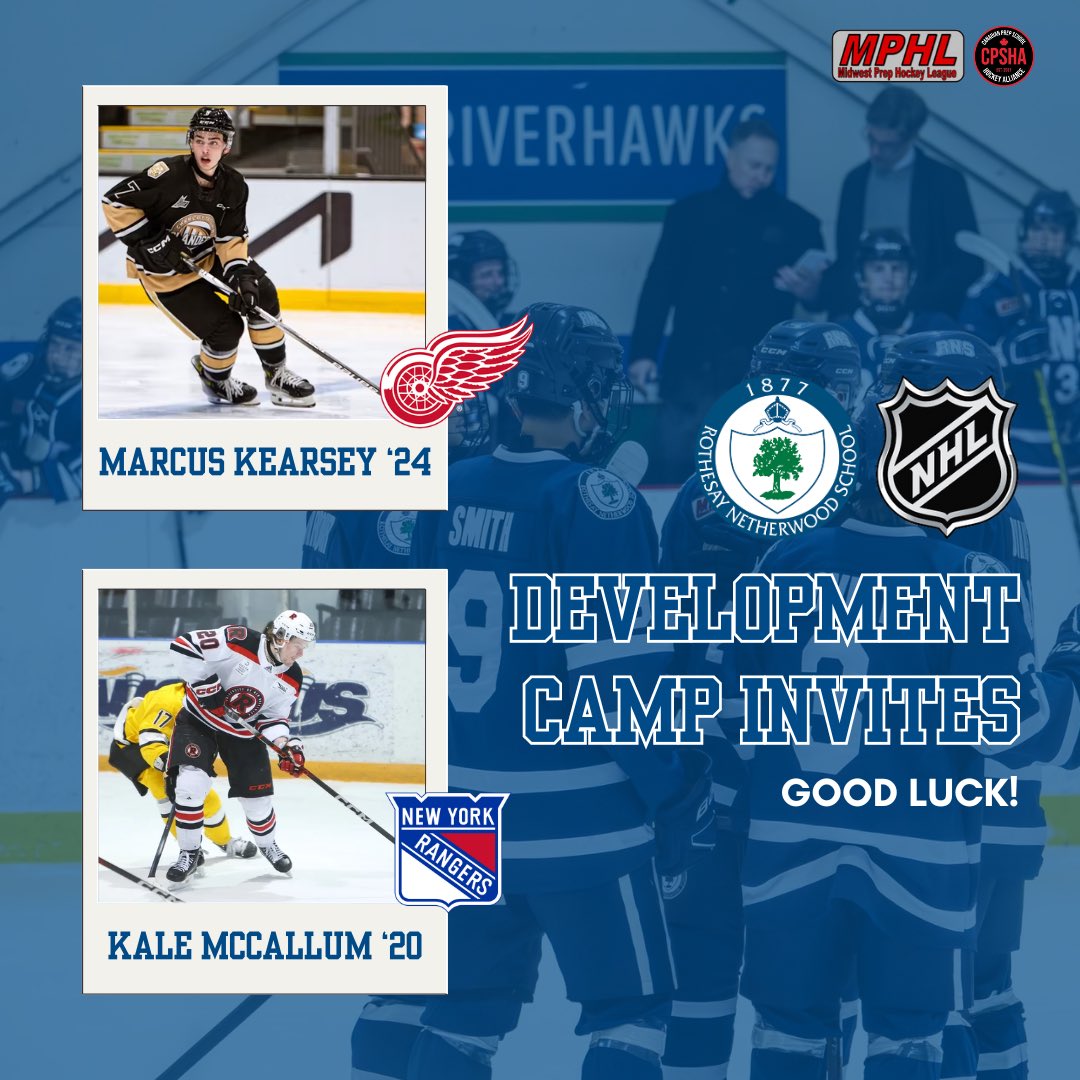 RNSPrepHockey's tweet photo. Congrats to Marcus Kearsey β24 & Kale McCallum β20 on their NHL Development Camp invites! Good luck, gentlemen!
#JGS #OnceARiverhawk
@themphl | @theCPSHA https://t.co/NPHEirvbCi