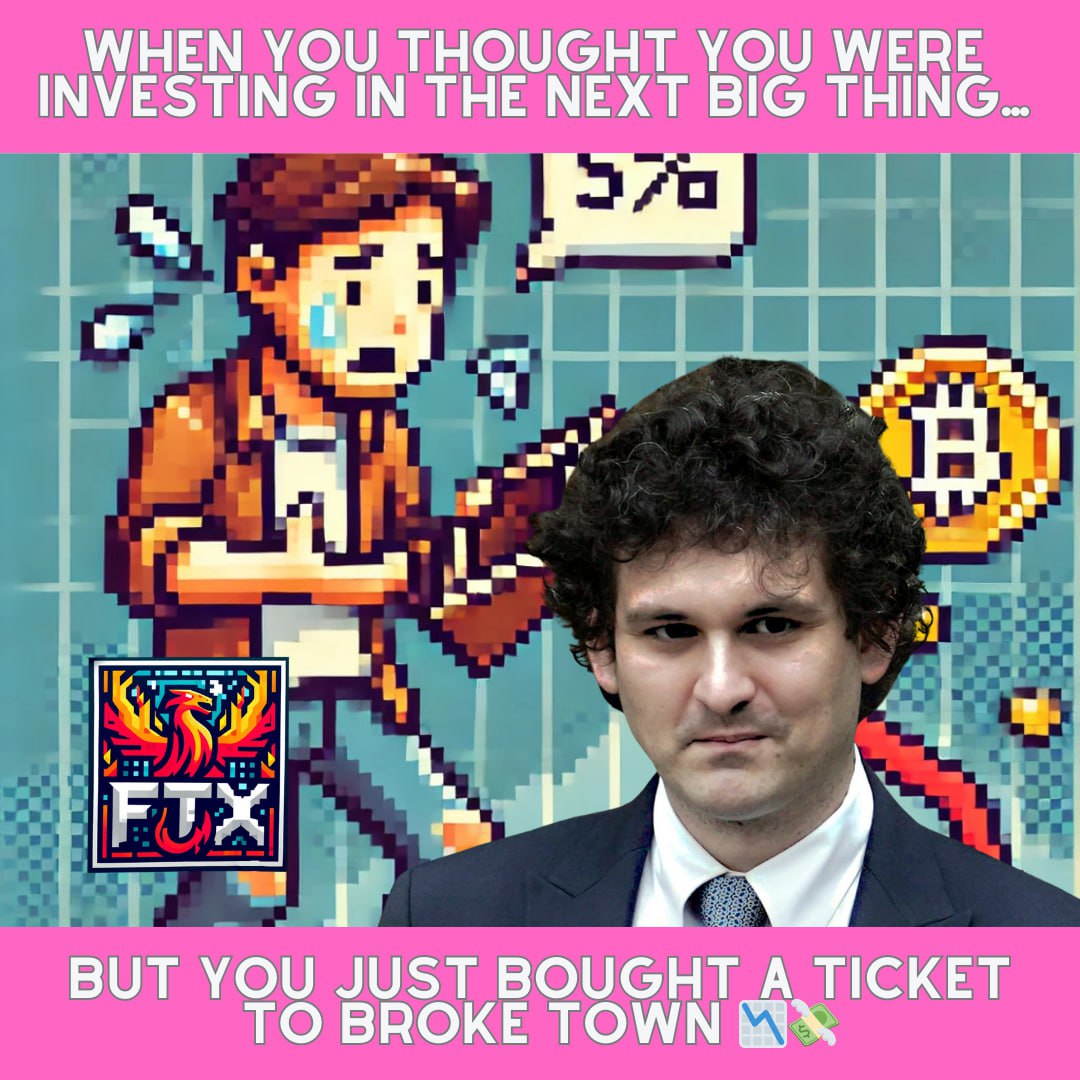 SamBankmanFuck's tweet photo. Welcome to the FTX desert! #CryptoMirage #SBF #FTX https://t.co/WIkeUBXMtr