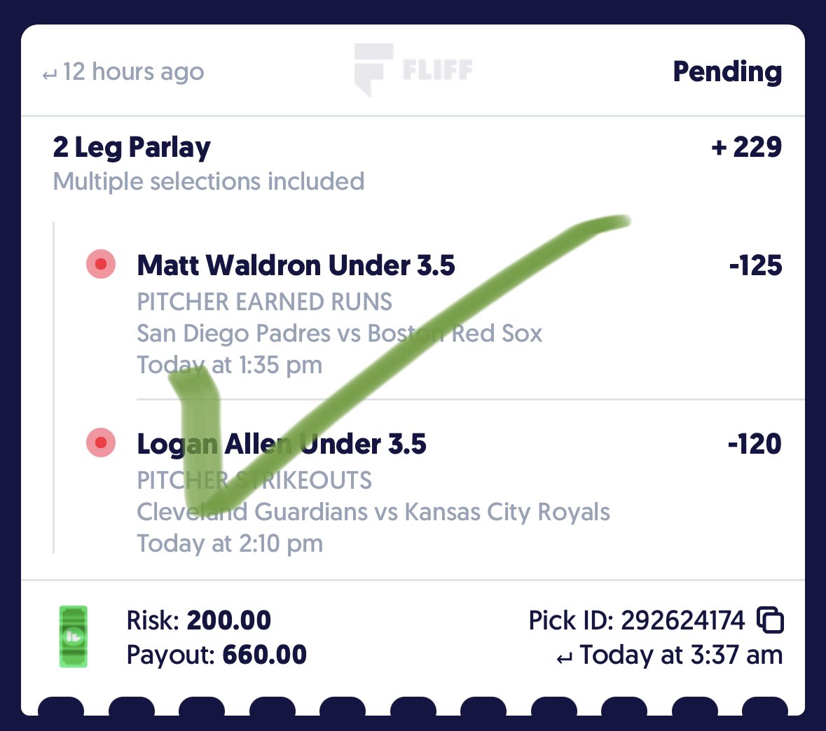 Gamblingfien's tweet photo. @bearprops @betbigben Good shit https://t.co/zhCSEakBau