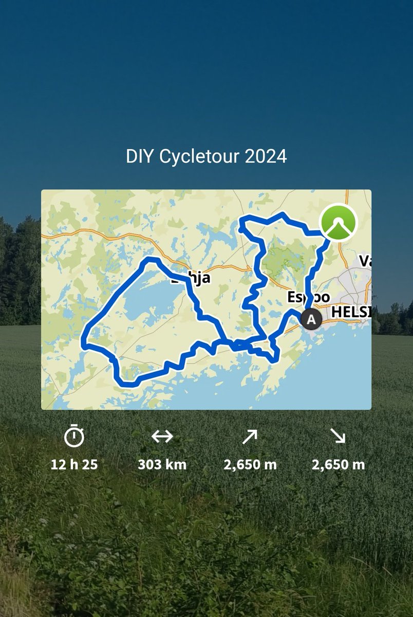 Missed Saimaa Cycle Tour this year so I did a local DIY one instead