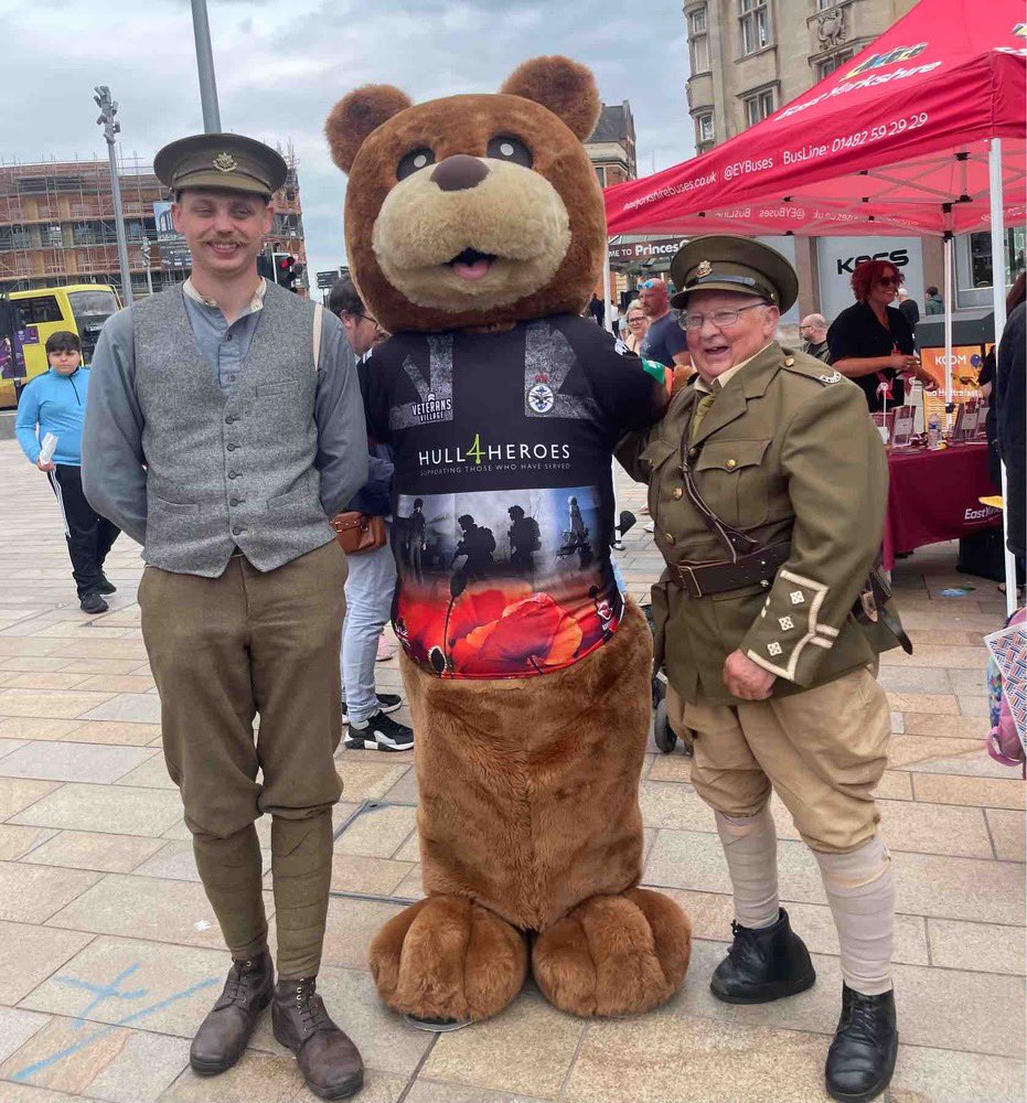 Our Mascot aptly named Kingston was a great Hit around the streets of Kingston Upon Hull on Armed Forces Day, if you see him about in the future be sure to give him a high five 😊😊