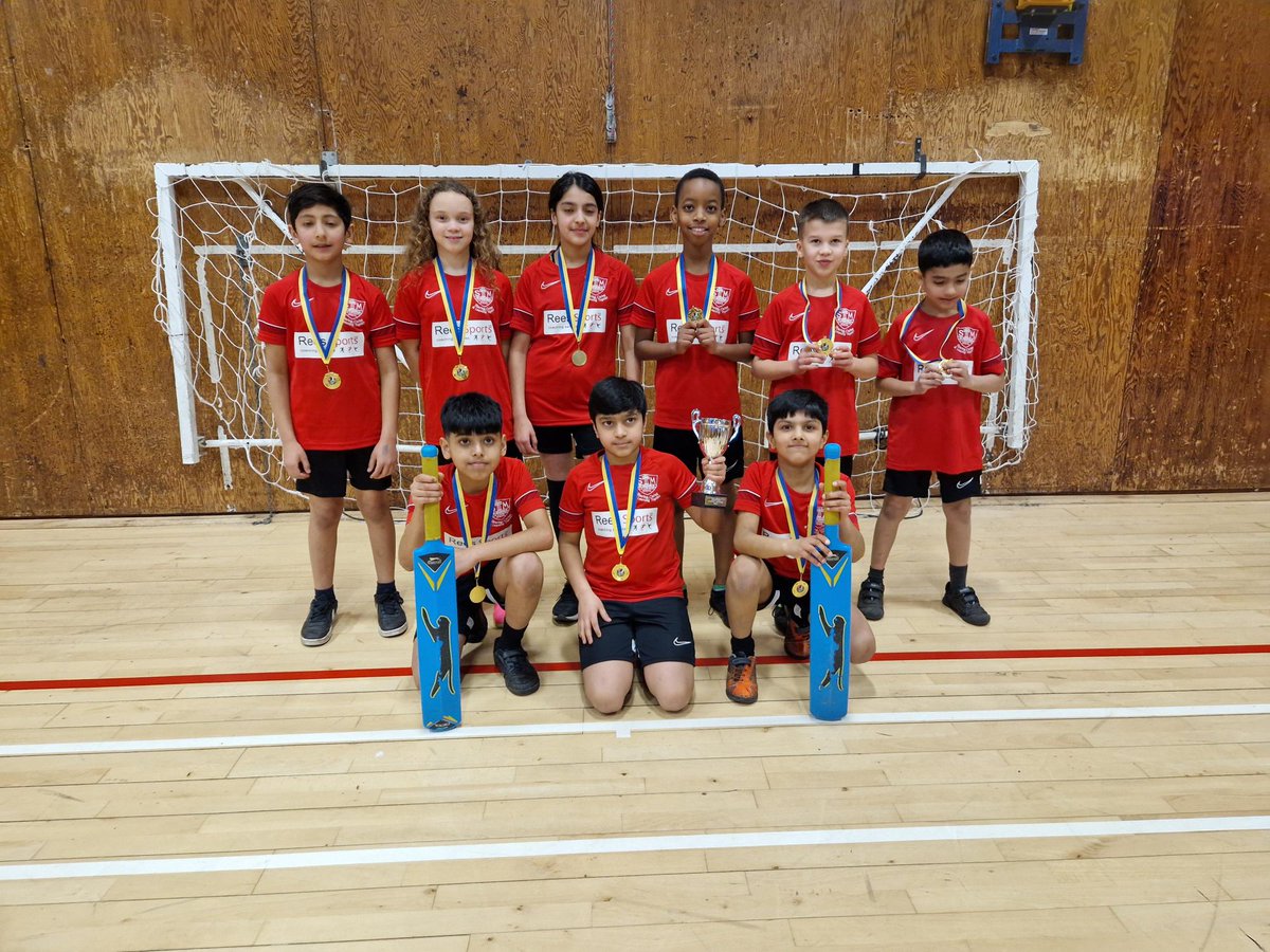 The school cricket team competed at an indoor cricket competition. Across two weeks they competed against 4 other schools, winning all 4 games to bring home the trophy.