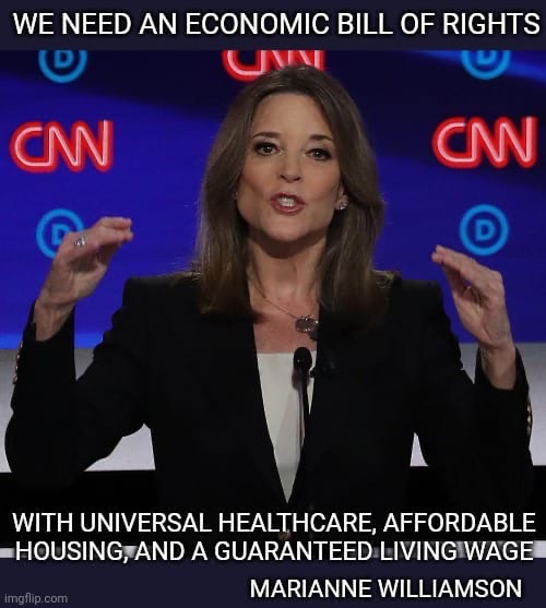 loraxlindsey's tweet photo. @guardian Marianne Williamson! #1 runner up to Biden in several state primaries! She’s grassroots, for the people not big corporations. Give her the mic! #swapoutjoe #marianne2024 https://t.co/fMAlOp5hQw