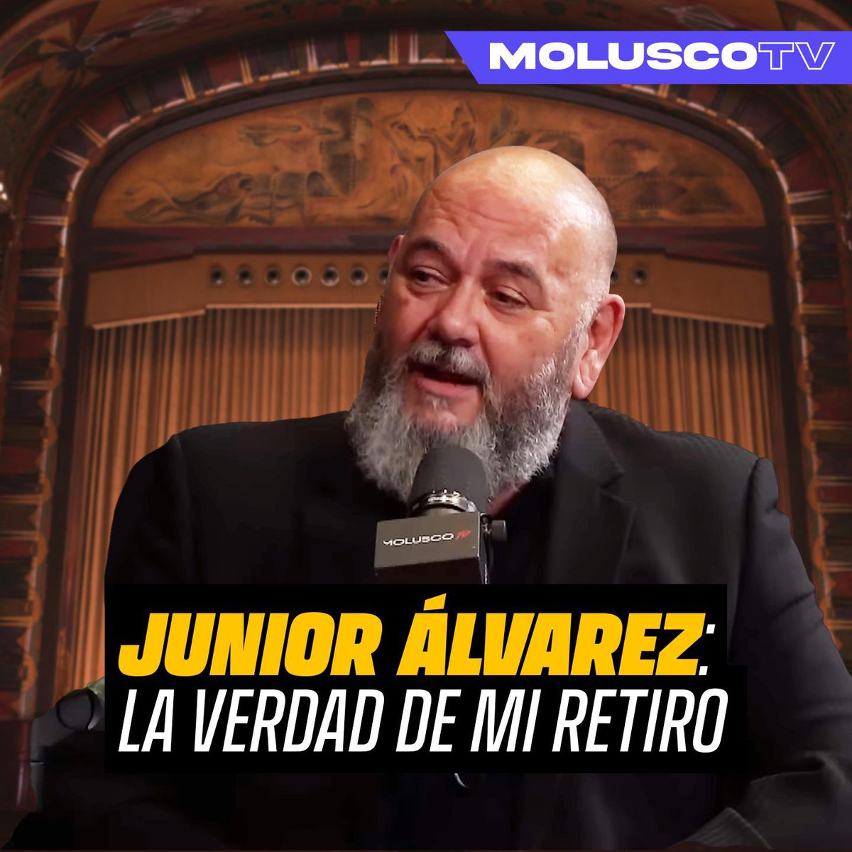 Moluskein's tweet photo. “Me voy a morir pronto” El actor @JuniorAlvarezPR en una reveladora entrevista a las 5pm por #MoluscoTV https://t.co/AJsTEWBS3L