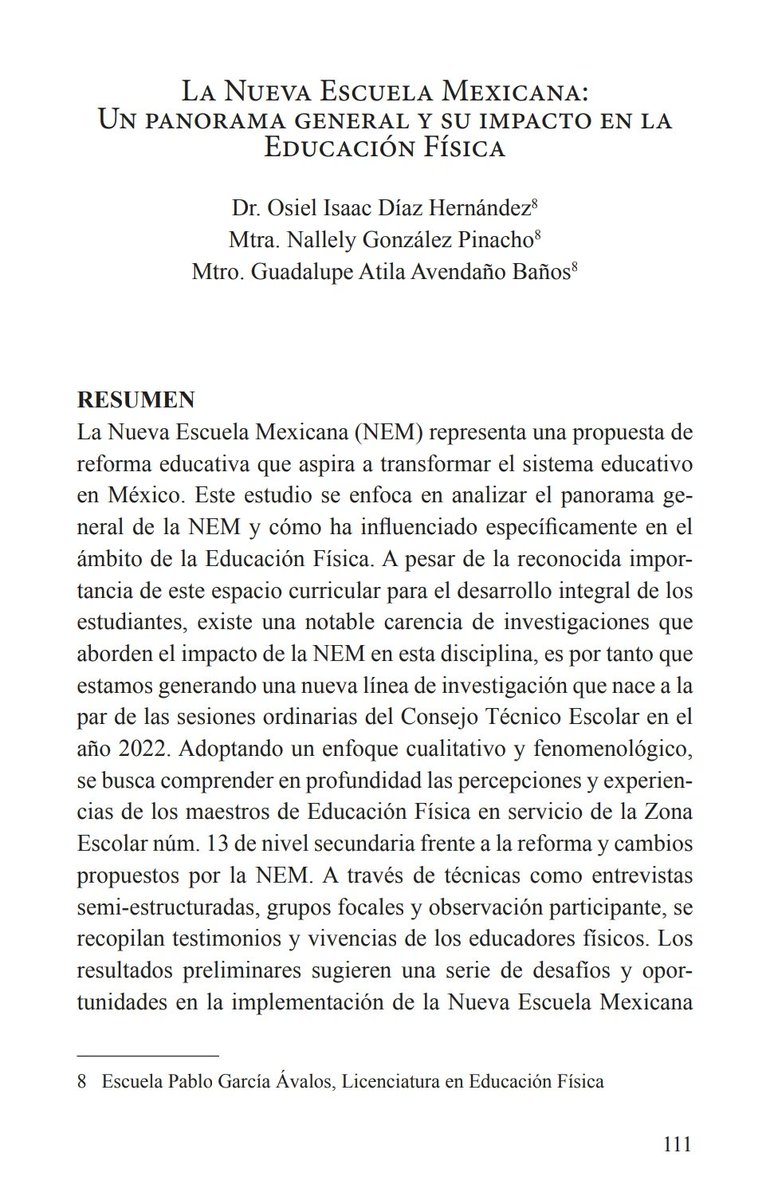 Isaac_dazher's tweet photo. Les comparto estás investigaciones que se disertaron en el 11° Congreso de Deporte CODE y el 6° Congreso de Educación Física en Guanajuato.

Ambos estudios capturan la realidad de la evaluación en la EF que se vive en México.

https://t.co/il8CRJy2xO

@dblazquez29 https://t.co/WxgsFB0Q2r