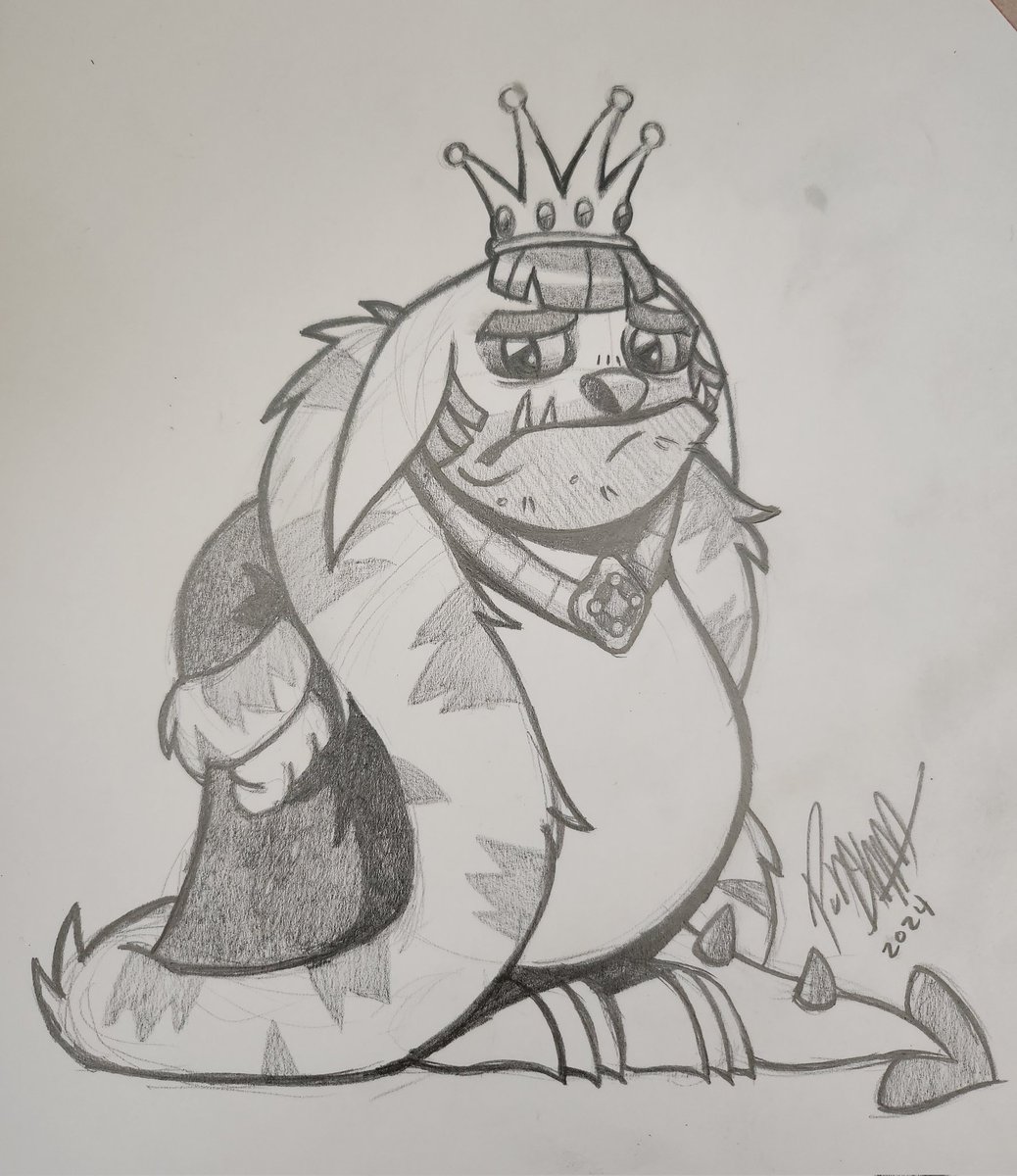 Drew a sad, scrungly boy as a demo for my art class today. 👑 🍗 #Neopets