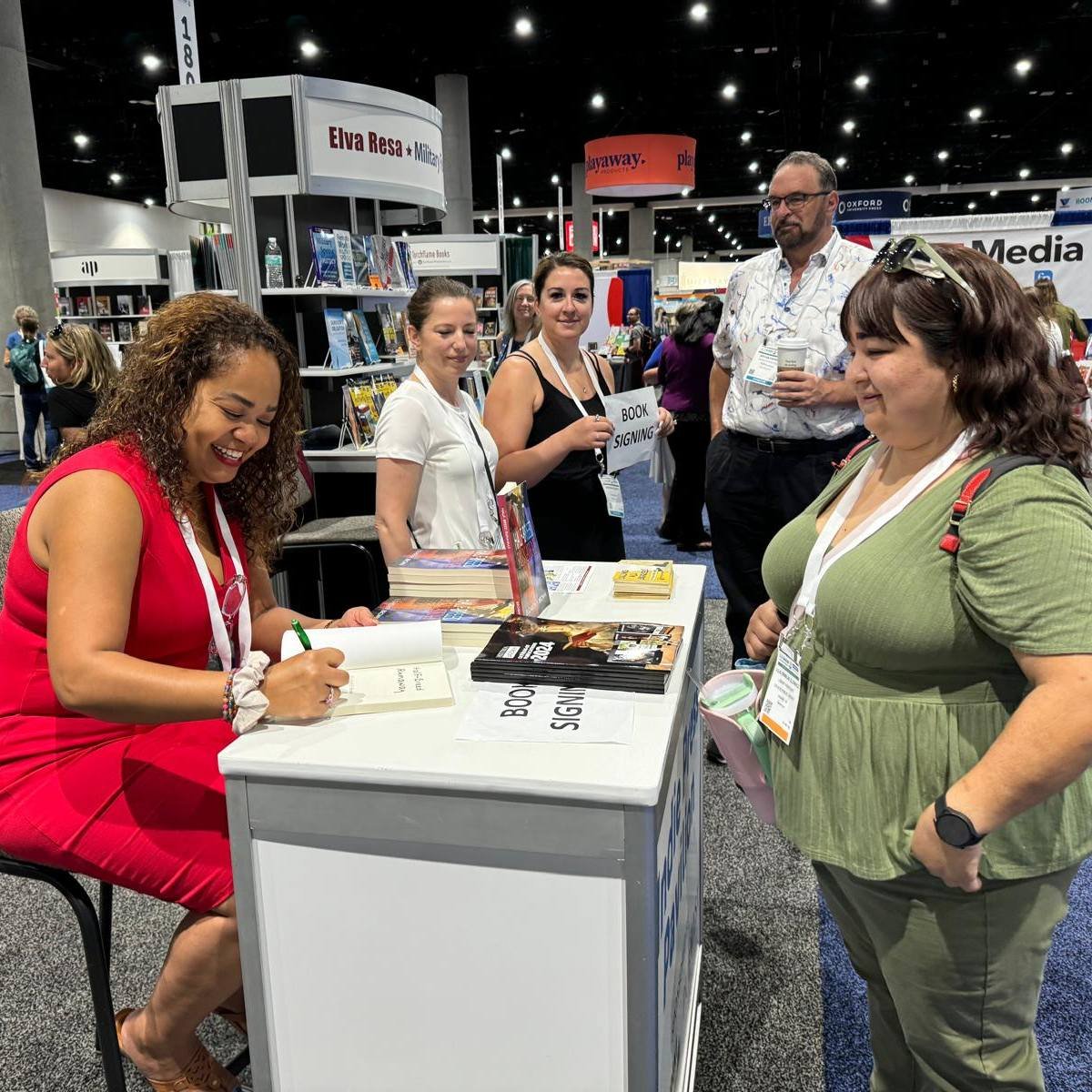 HistriaBooks's tweet image. Elizabeth P. Brown joined the ALA to give away signed copies of her inspiring memoir. 
If you didn’t manage to get your copy at the event, you can still purchase it from histriabooks.com, Amazon, and all major book retailers.

#ALAAC24 #LibLearnX24 #BooksWorthReading