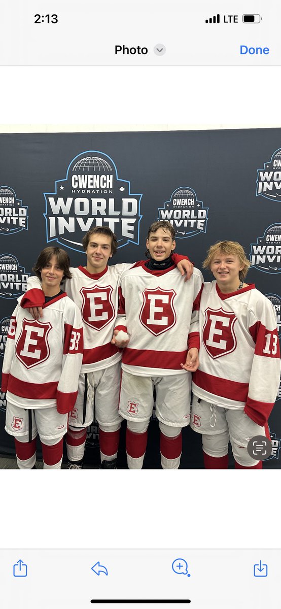 Keep playing your game boys! Great job this week!🏒#cwenchworldinvite#NBboys