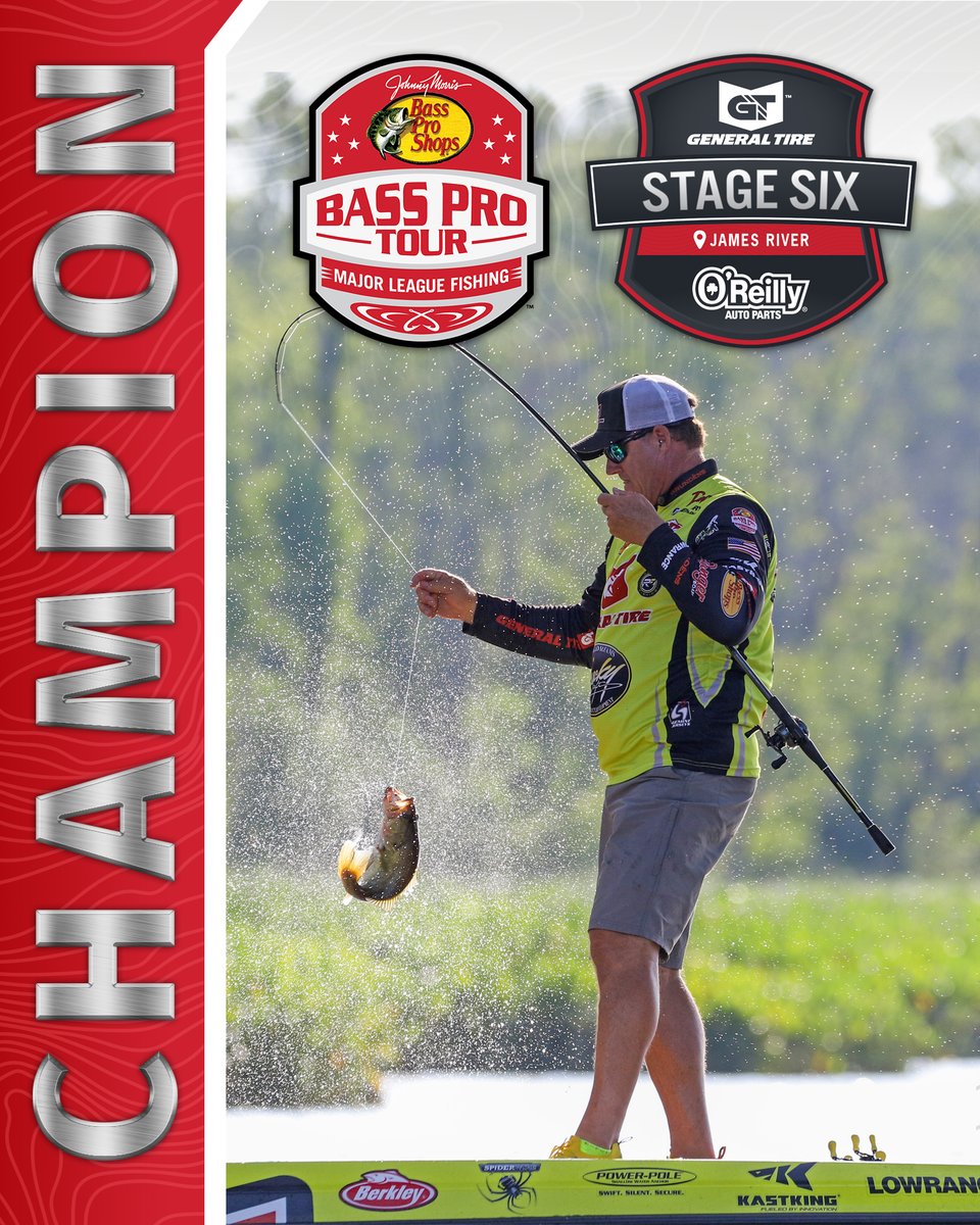 MajorLeagueFish's tweet photo. @SkeetReese1 HAS DONE IT!  🎉 🏆

On his birthday, Bass Fishing Hall of Famer Skeet Reese has taken down his first @BassProShops Bass Pro Tour victory at @GeneralTire Stage Six Presented by @OReillyAuto at the James River. Congratulations and happy birthday, Skeet! https://t.co/OcfprCbDbM