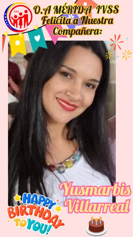 #Hoy culminando el mes de Junio queremos homenajear a nuestros cumpleañeros del mes: María Dávila, Ida del Carmen Flores, Yusmary Rosales y Yusmarbis Villarreal. 

Desde la #OAMerida les deseamos los mejores deseos, éxitos y mucha salud!

<a href="/Somosivss/">Instituto Venezolano de los Seguros Sociales</a>
<a href="/MagaGutierrezV/">Magaly Gutiérrez Viña</a>