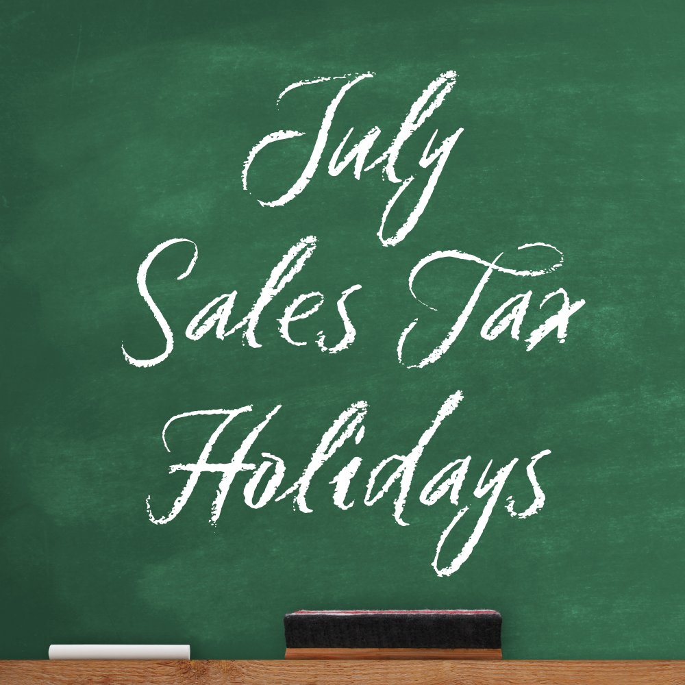 accuratetax's tweet photo. Several states have back-to-school sales tax holidays in July: Alabama, Mississippi, Ohio &amp; Tennessee. Florida's "Freedom Month" in July has no sales tax on specific outdoor and entertainment items.

More details: https://t.co/shNTfK8AqQ

#salestax #salestaxholidays #ecommerce https://t.co/ym4q4u7tUc