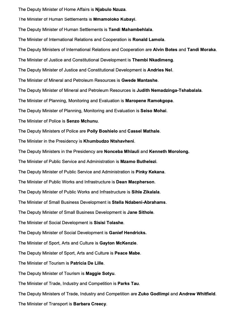 MandyWiener's tweet photo. Full list of Cabinet appointments. https://t.co/la8PbPWDfg