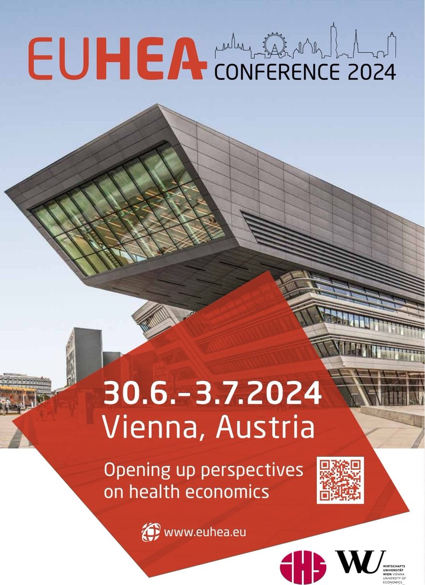 ncostase's tweet photo. Here we go, Vienna, Austria: #HealthEconomics conference #EuHEA2024 @EuHEA, hosted by @wu_vienna & @IHS_Vienna. Showcasing our work on #HealthcareProvider #PaymentReforms in 9 Central and Eastern European countries @IZPwKrakowie @JagiellonskiUni @DubasJakobczyk @MarzenaTambor https://t.co/jrBYG5JxdD