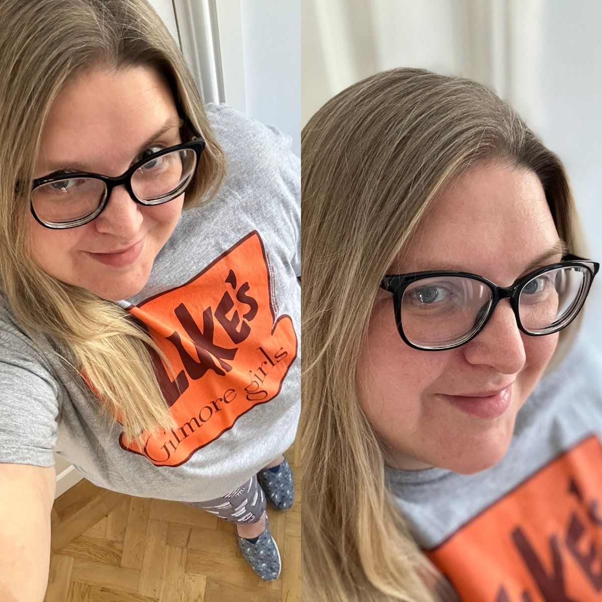 sometimeredhead's tweet image. Fashion Status Update - 29/06/24

🐈3628🐈

Outfit: grey George Luke's tee, Rainbows and Sprinkles coffee leggings and firework print TOMS

Accessories: Specsavers Entry05 frames

Cosmetics: mint green salon nails

Hair: loose

#psootd #ootd #wearethethey #effyourbodystandards